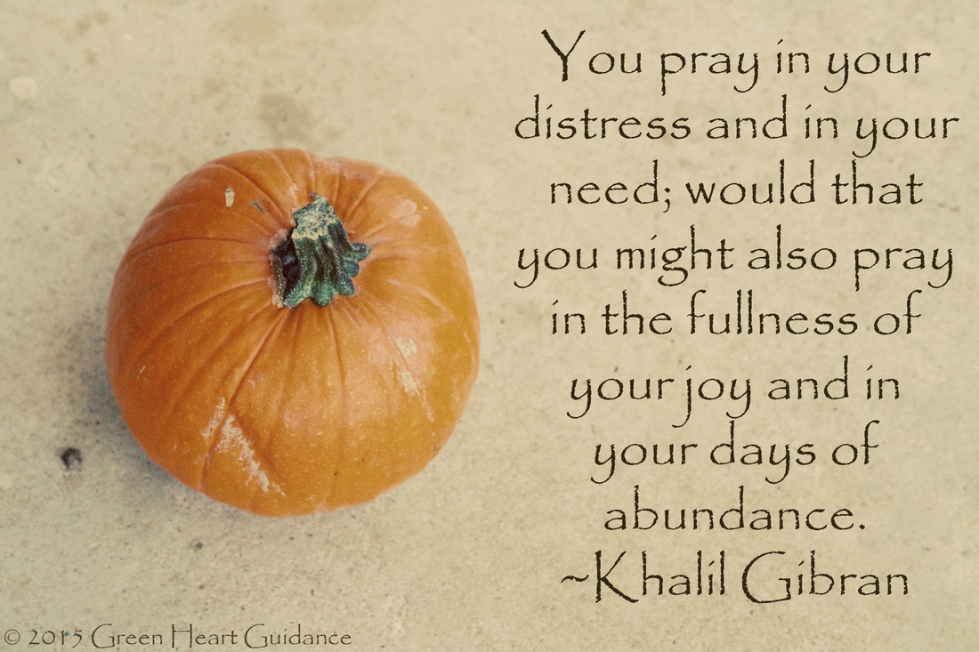  You pray in your distress and in your need; would that you might also pray in the fullness of your joy and in your days of abundance. ~Khalil Gibran