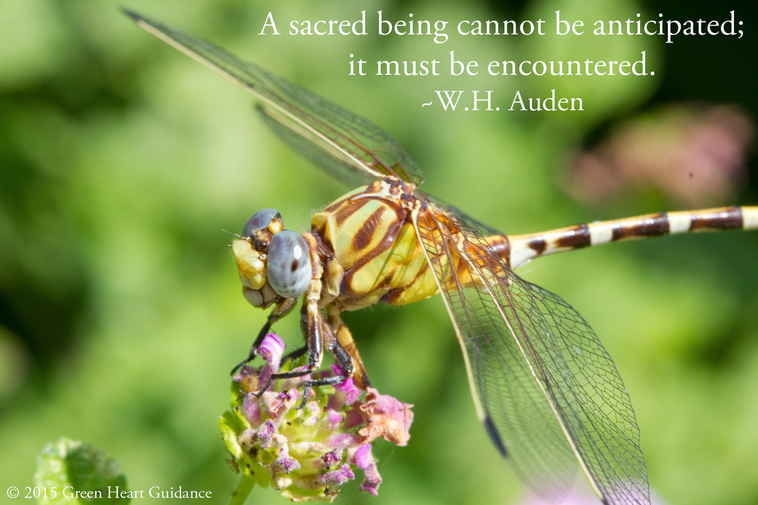A sacred being cannot be anticipated; it must be encountered. ~W.H. Auden
